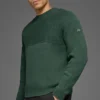 Swetr z dzianiny prążkowanej Domain Shift – kolor Clover Green