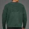 Swetr z dzianiny prążkowanej Domain Shift – kolor Clover Green