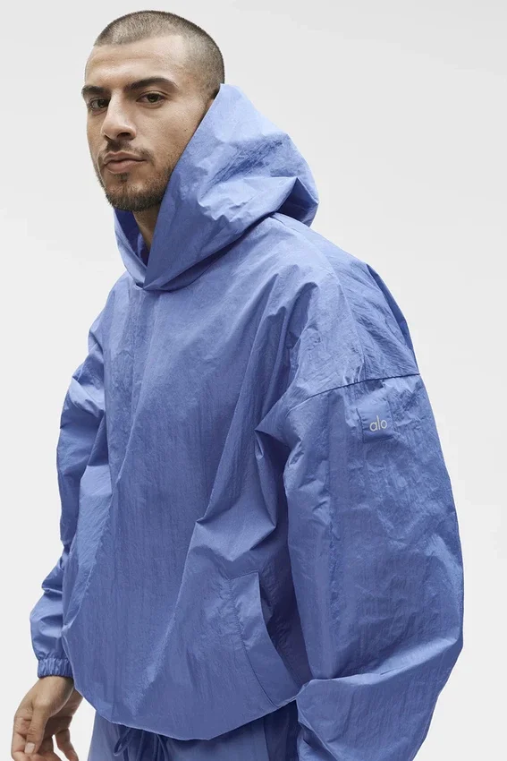 Swetr z kapturem Axis – Provence Blue
