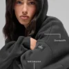 Swetr z kapturem Scholar – antracyt