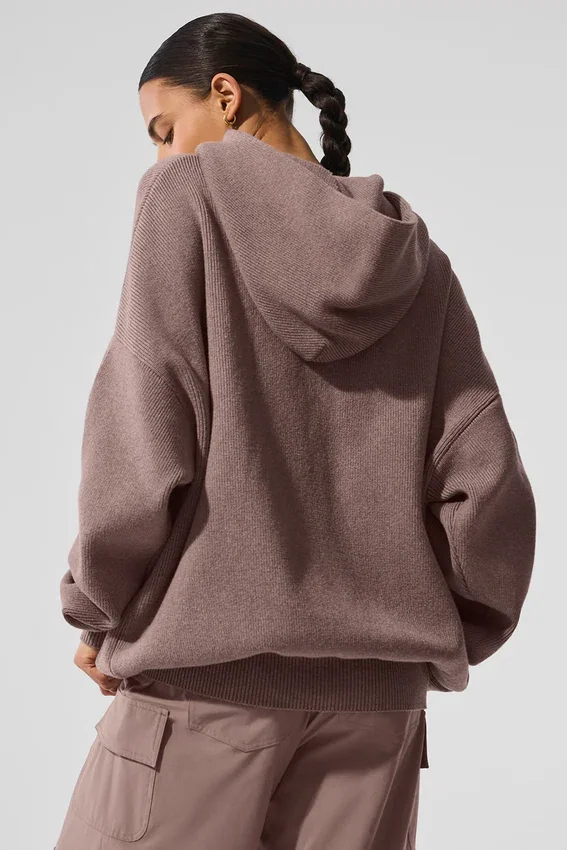 Swetr z kapturem Scholar – Mushroom Heather