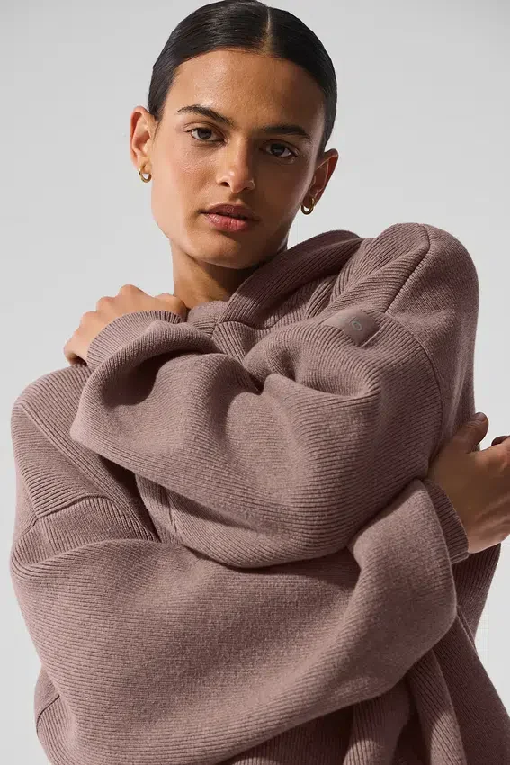 Swetr z kapturem Scholar – Mushroom Heather