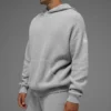 Swetr z kapturem Sports Club – kolor Athletic Heather Grey
