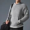 Swetr z kapturem Sports Club – kolor Athletic Heather Grey