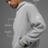 Swetr z kapturem Sports Club – kolor Athletic Heather Grey