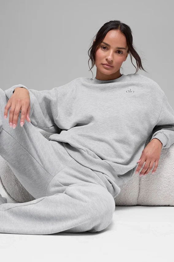 Swetr z okrągłym dekoltem Accolade – Athletic Heather Grey