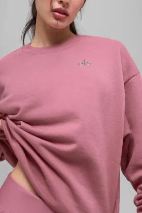 Swetr z okrągłym dekoltem Accolade – kolor Pink Wild Rose