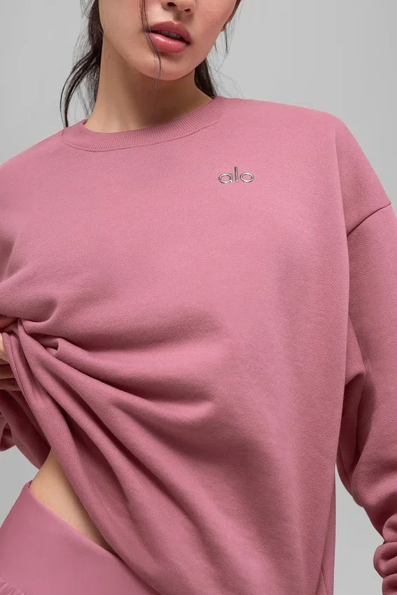 Swetr z okrągłym dekoltem Accolade – kolor Pink Wild Rose