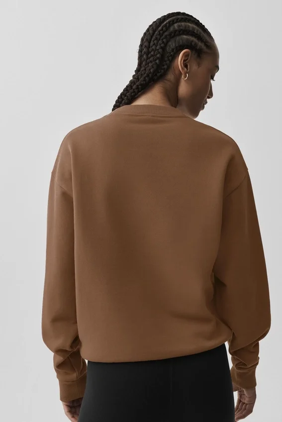 Swetr z okrągłym dekoltem Accolade – Sun Kissed Brown