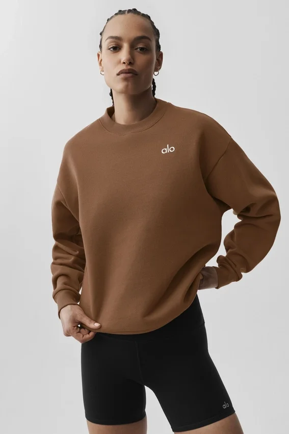 Swetr z okrągłym dekoltem Accolade – Sun Kissed Brown
