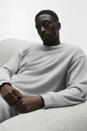 Swetr z okrągłym dekoltem Chill – Athletic Heather Grey