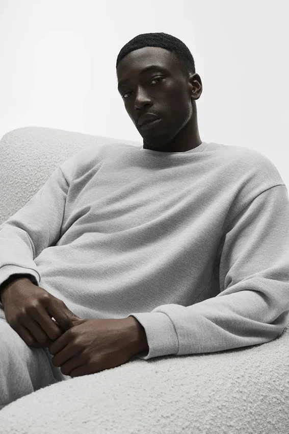 Swetr z okrągłym dekoltem Chill – Athletic Heather Grey