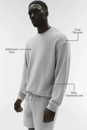 Swetr z okrągłym dekoltem Chill – Athletic Heather Grey