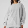 Swetr z okrągłym dekoltem Make Waves – Athletic Heather Grey Tonal
