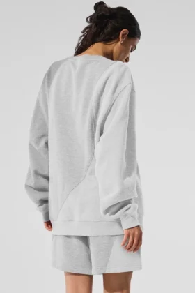 Swetr z okrągłym dekoltem Make Waves – Athletic Heather Grey Tonal