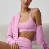 Swetr z wzorem pointelle Biustonosz „Be Mine” – Candy Heart Pink
