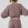 Szalik-swetr „Snuggle up” – kolor grzybowy