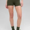 Szorty Alo Softsculpt High-Waist, 3" – zielono-oliwkowe