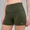 Szorty Alo Softsculpt High-Waist, 3" – zielono-oliwkowe