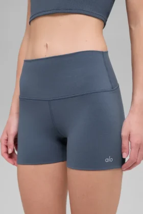 Szorty Alo Softsculpt High-Waist Precision, 3″ – kolor Bluestone