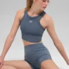 Szorty Alo Softsculpt High-Waist Precision, 3" – kolor Bluestone