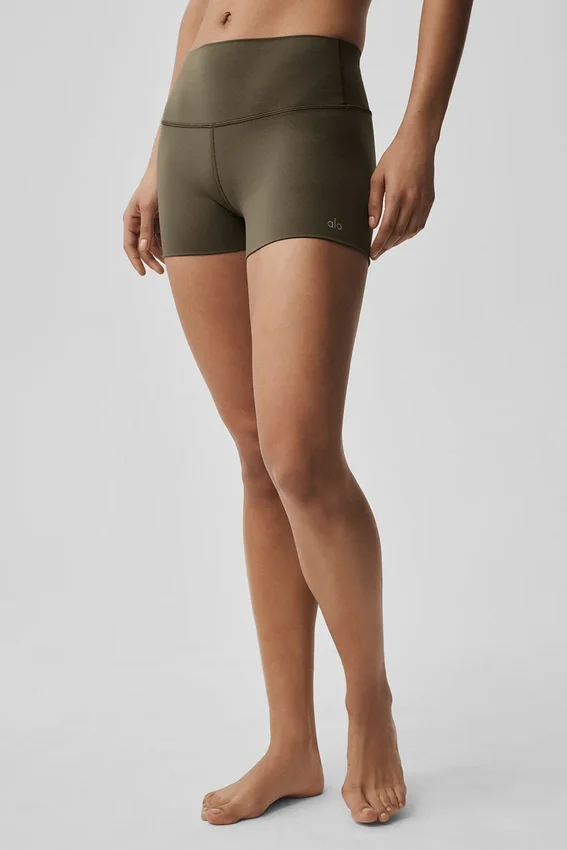 Szorty Alo Softsculpt High-Waist Precision, 3" – kolor drzewa oliwnego