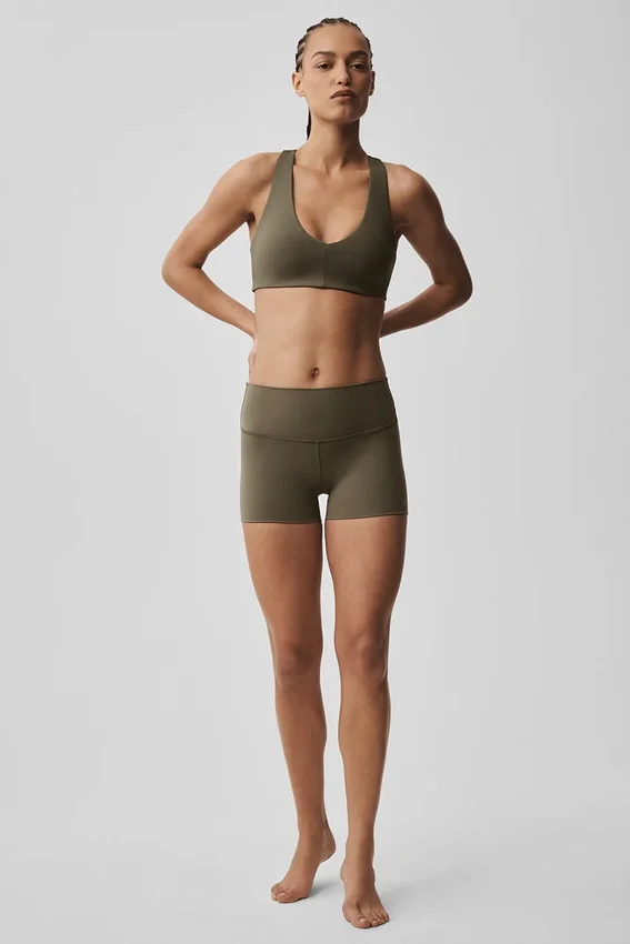Szorty Alo Softsculpt High-Waist Precision, 3" – kolor drzewa oliwnego