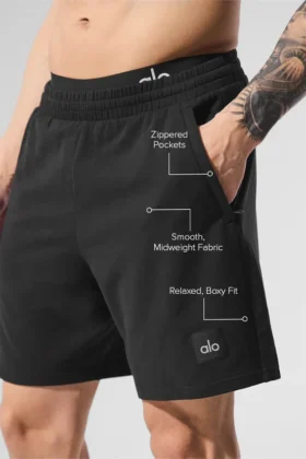 Szorty do biegania „Double Take” 7″ – Black