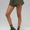 Szorty do biegania Victory – Green Olive