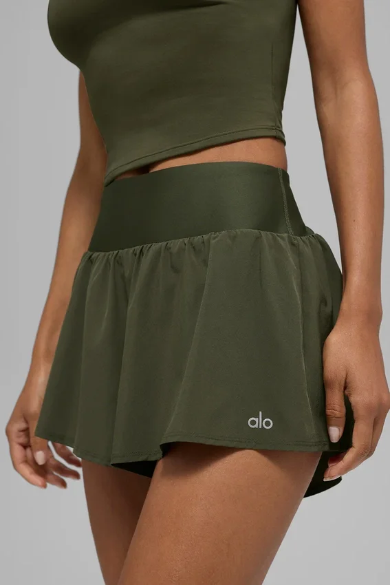 Szorty do biegania Victory – Green Olive