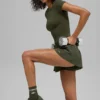 Szorty do biegania Victory – Green Olive