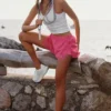 Szorty Go Time o średnim stanie – kolor Paradise Pink