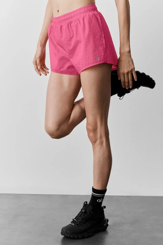Szorty Go Time o średnim stanie – kolor Paradise Pink