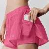 Szorty Go Time o średnim stanie – kolor Paradise Pink