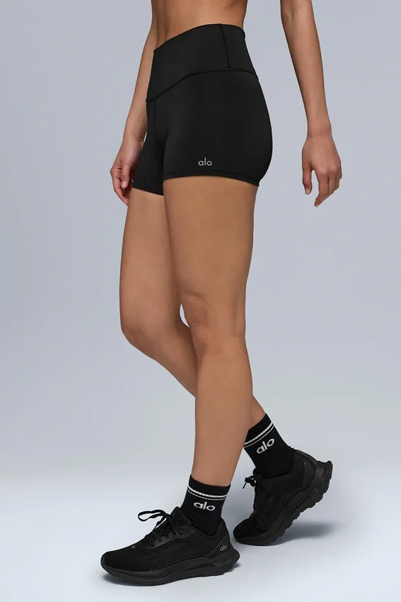 Szorty High-Waist Airlift 3" – czarne