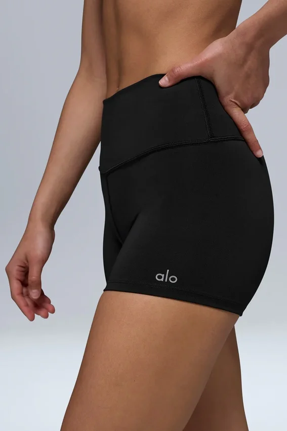 Szorty High-Waist Airlift 3" – czarne