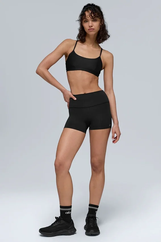 Szorty High-Waist Airlift 3" – czarne