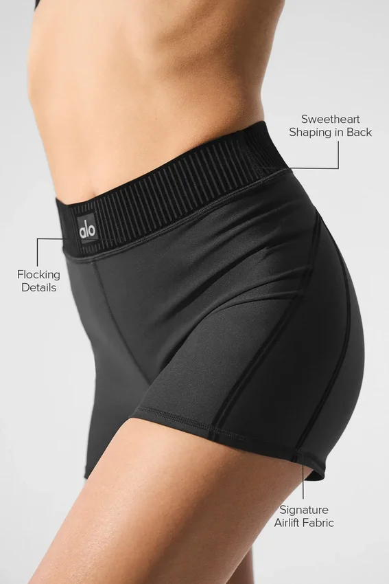 Szorty High-Waist Airlift – czarne