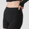 Szorty High-Waist Alolux „Me Time” – czarne