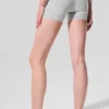 Szorty High-Waist Alosoft Heart Throb o długości 4” – kolor Athletic Heather Grey/White