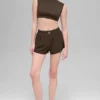 Koszulka z krótkim rękawem Alo Softsculpt Capped out – Espresso