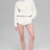 Szorty Polar Fleece Retreat – kolor kości słoniowej