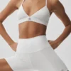 Szorty rowerowe High-Waist Airbrush 5" – białe