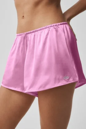 Szorty Silk Luminous – cukierkowy róż