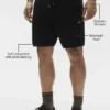 Szorty z dzianiny typu shift 5" – Black