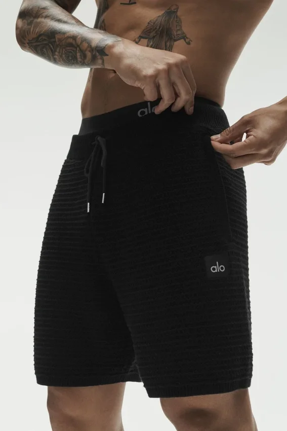 Szorty z dzianiny typu shift 5" – Black