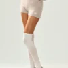 Szorty z kaszmiru High-Waist „Embrace” – kolor owsowy melanż