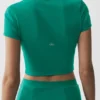 Szorty z krótkim rękawem i zamkiem na całej długości Alo Softsculpt – Emerald Isle