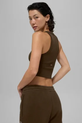 Top Goddess Ribbed Go-To – kolor Espresso
