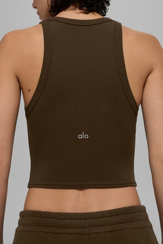 Top Goddess Ribbed Go-To – kolor Espresso